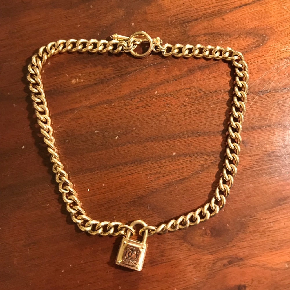 gold juicy couture choker